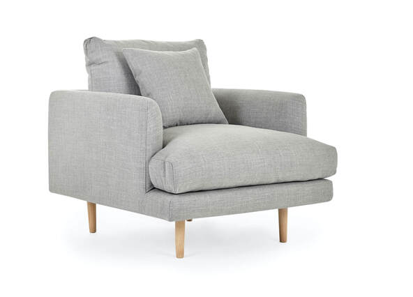 Hampton Armchair Belleveu Cement Angle