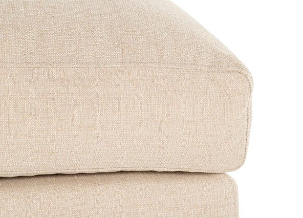 Hampton Ottoman Havana Natural Cushions Side Up Close