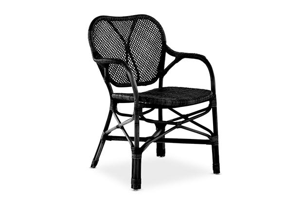 Lanai Dining Chair Black Angle