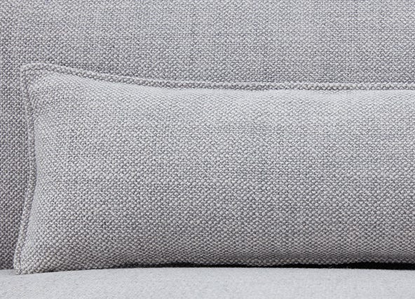 Leon Left Corner Sofa Grey Cushion Up Close