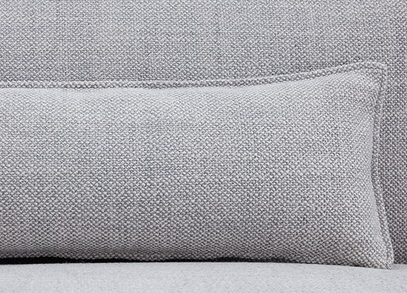 Leon Right Corner Sofa Grey Cushion Up Close