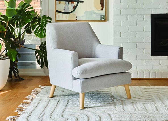 Linda Accent Chair Grey Style Shoot
