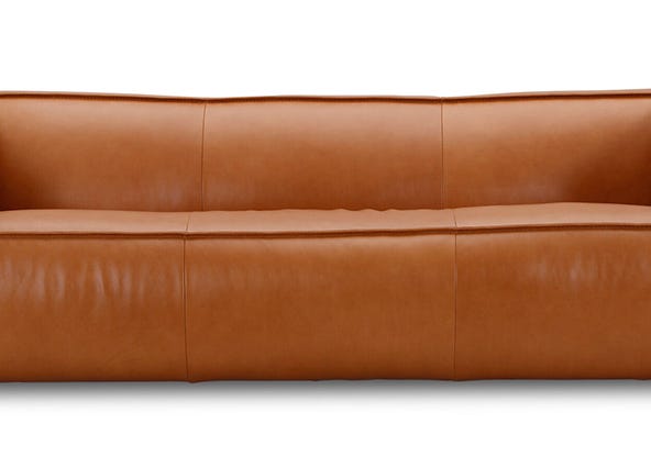 Linden 3.5 Seat Sofa Ranch Tan Seating Up Close