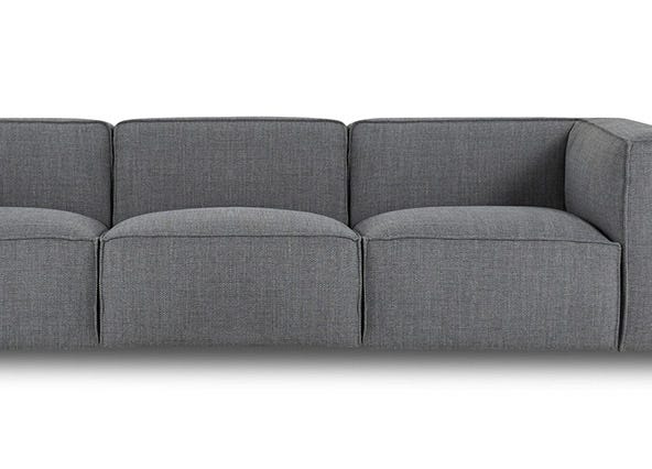 Linden 4 Seat Sofa Sienna Dark Grey  Modular Up Close