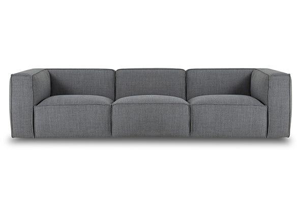 Linden 4 Seat Sofa Sienna Dark Grey Front