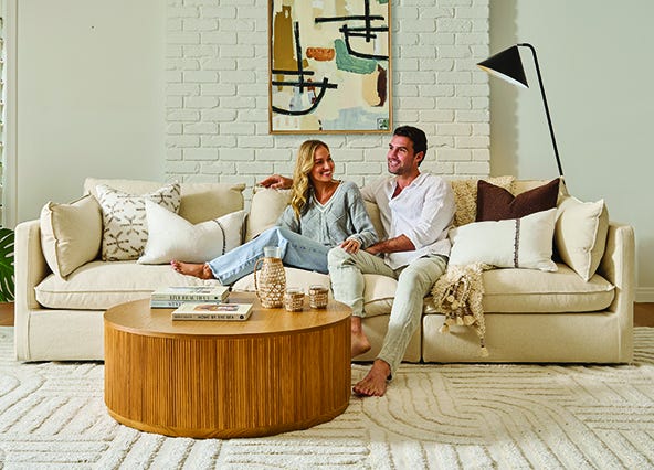 Catalina Round Coffee Table Style Shoot