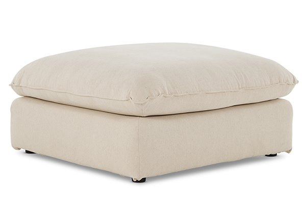 Loft Mini Ottoman Natural Angle