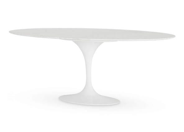 Clover Marble Dining Table Oval 200cm Angle