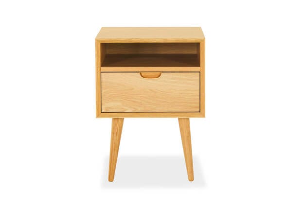 Erikson Bedside Table Oak Front