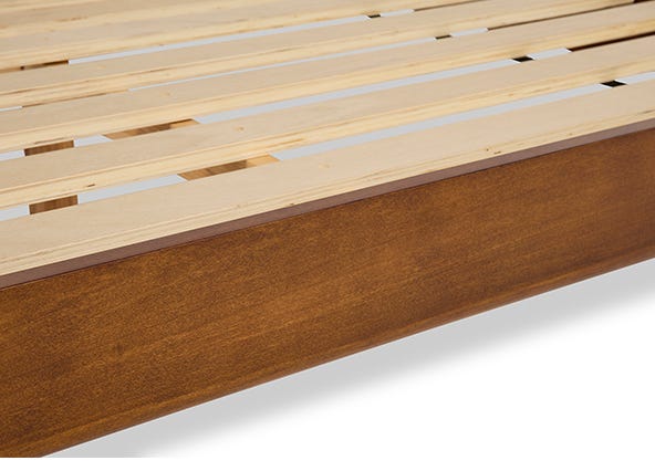 Manhattan King Bed Wood Up Close
