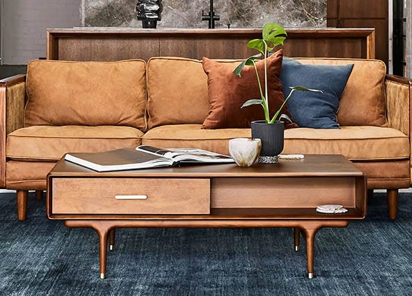 Manhattan Coffee Table Walnut Style Shoot