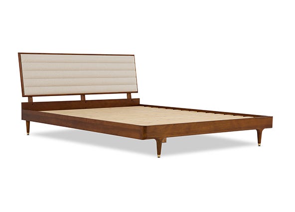 Manhattan King Bed Brown Angle