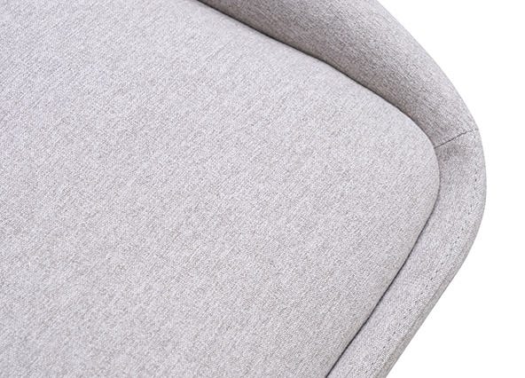 Mason Dining Chair Light Grey Seating Up Close