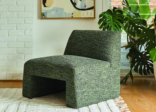 Nomad Accent Chair Green Style Shoot