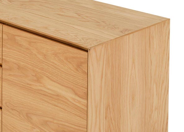 Otis Sideboard Oak Side Up Close