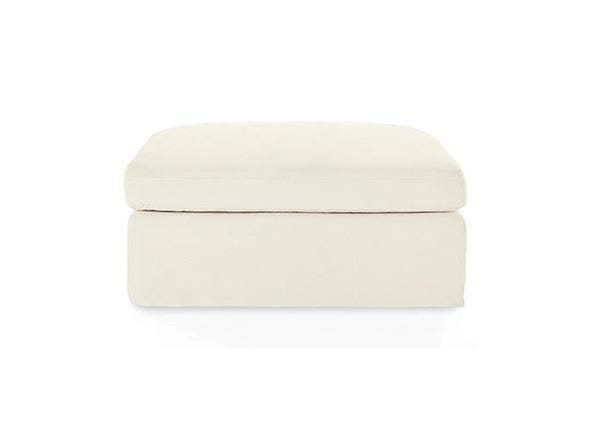 Haven Ottoman Pebble Grey Front