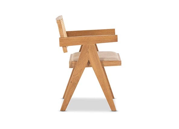Scissor Leg Armless Dining Chair Leg Top View