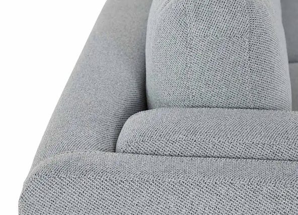 Lisa Left Hand Chaise Sofa Jazz Grey Arms Up Close