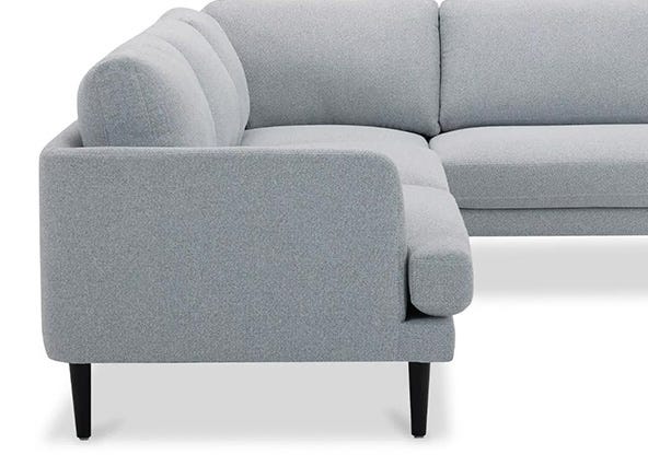 Alice  Right Hand Corner Sofa Jazz Grey Arms Up Close