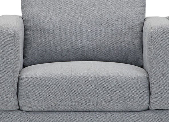 Lisa Armchair Jazz Grey Seating & Back Up Close