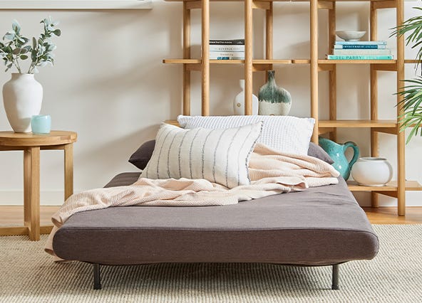 Bishop 2 Seat Sofabed Dream Shadow Opened Style Shoot